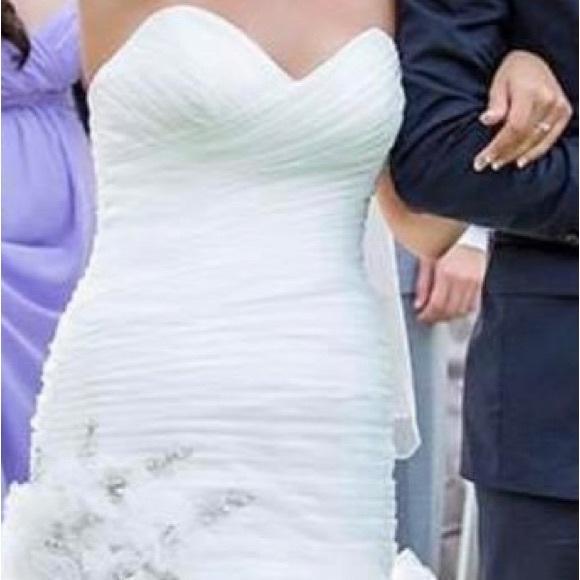 Maggie Sottero Couture Imperial Gown Trumpet/Mermaid Style wedding dress - Picture 2 of 7